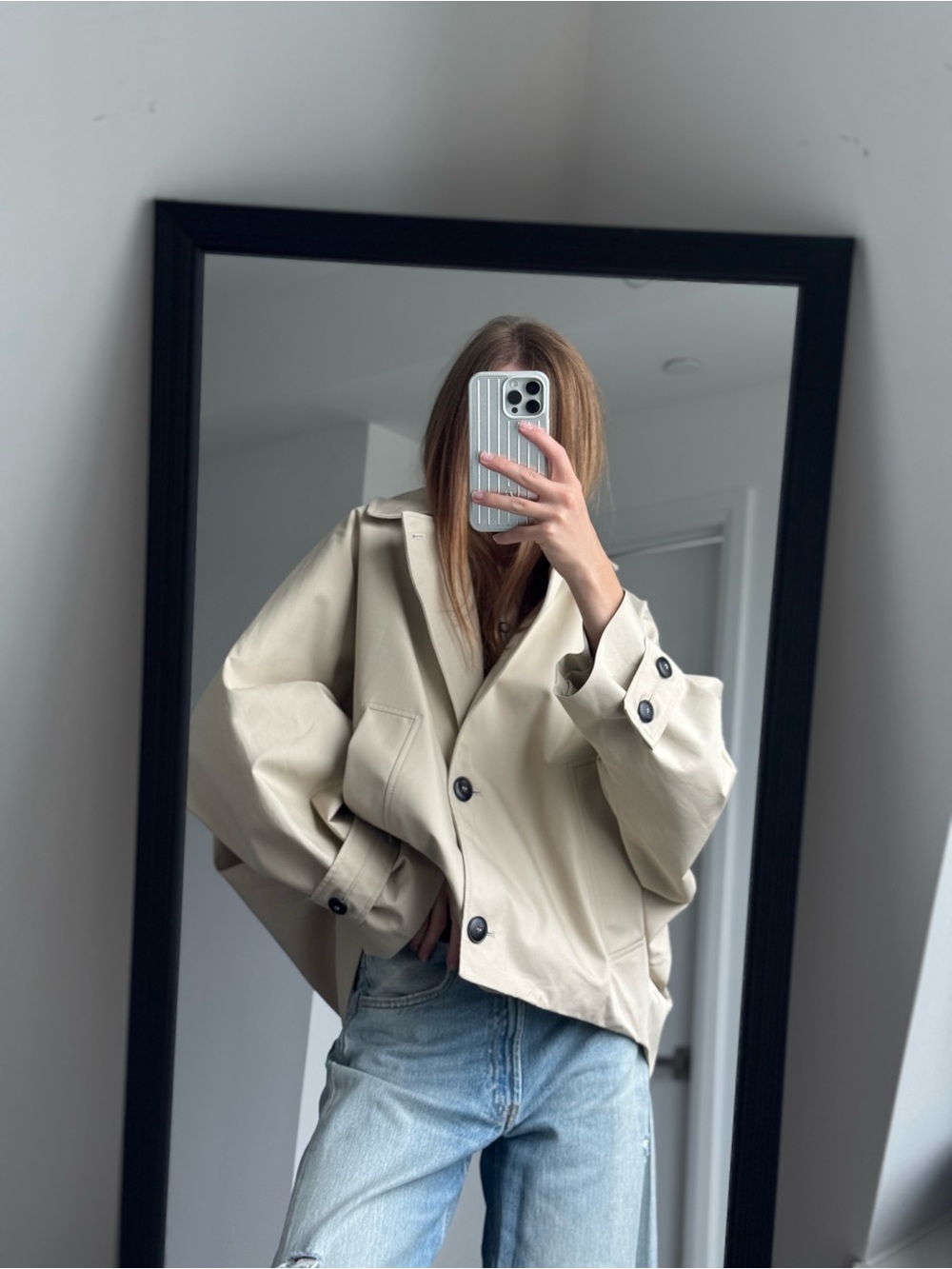 Zara Short Water-repellent Trench Coat